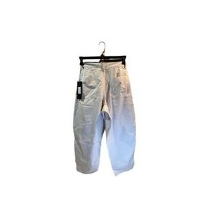EDWIN Beige Clio Cropped Barrel Pants Size 26 Relaxed New With Tags